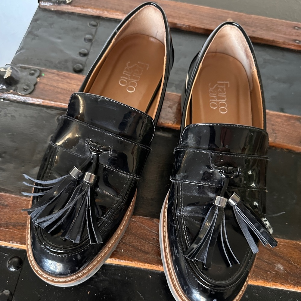 Patent Leather Black Loafers